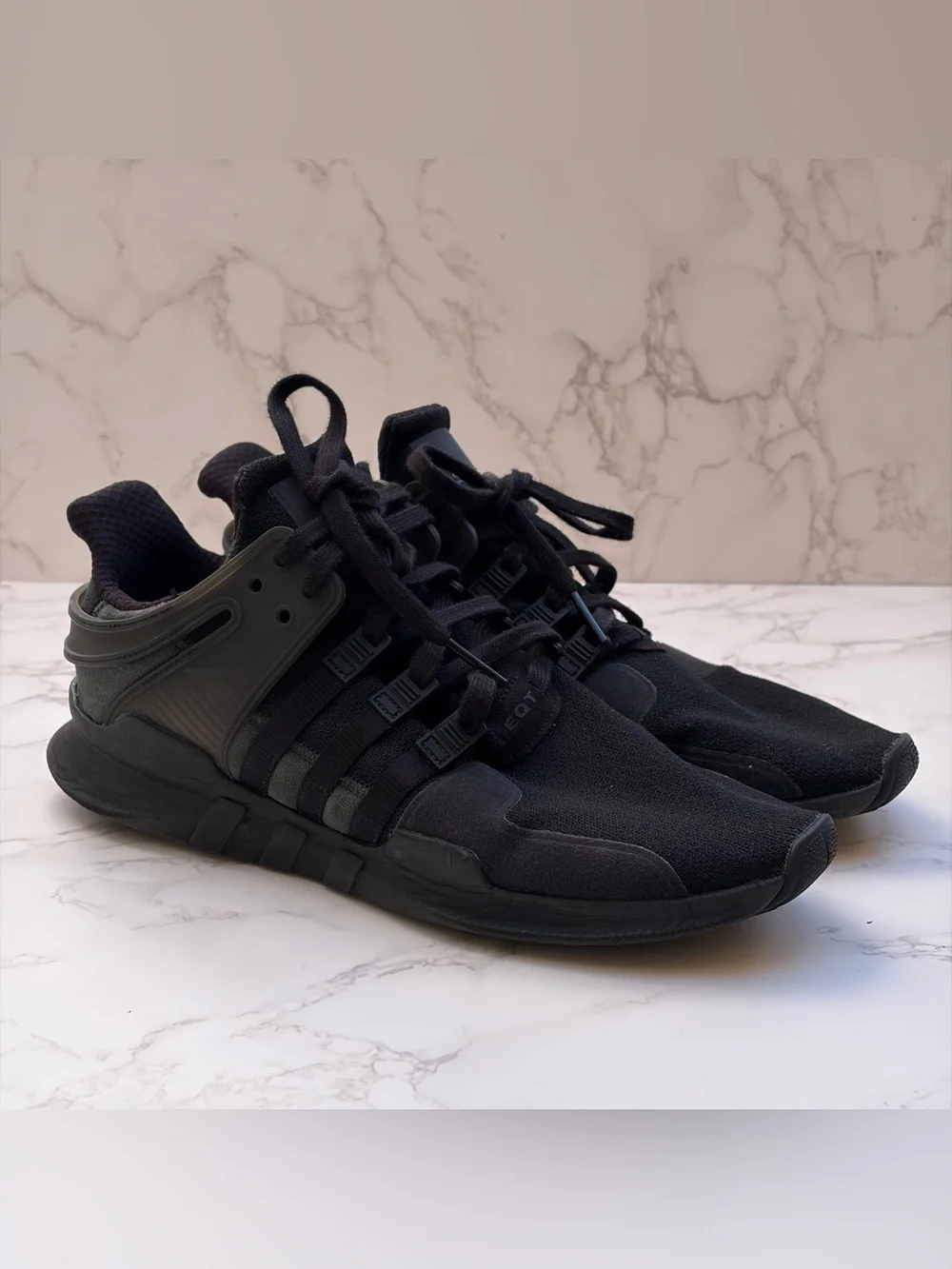 Adidas EQT Support Adv/91-16 Triple Black Athletic Shoes Men’s Size 12